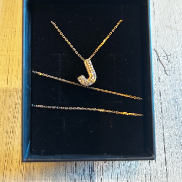 Press Jewelry - Sparkling Gold Initial Necklace